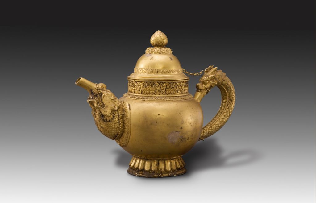 图片[1]-Silver Plated Gold Holding Kettle-China Archive